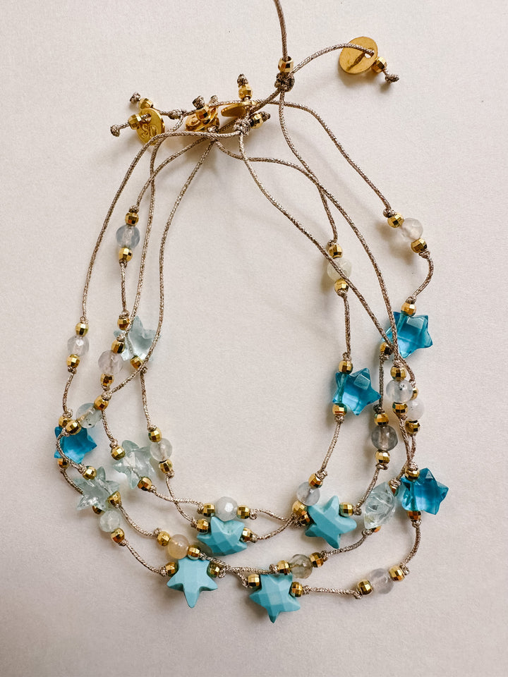 Martha Gemstone Bracelet - Three Stars Turquoise