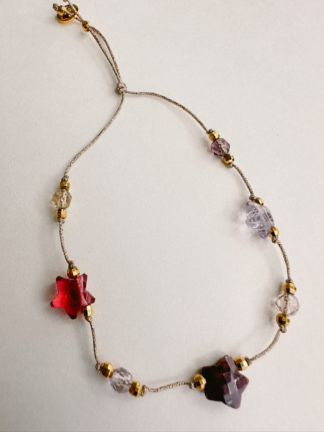 Martha Gemstone Bracelet - Three Stars Ruby