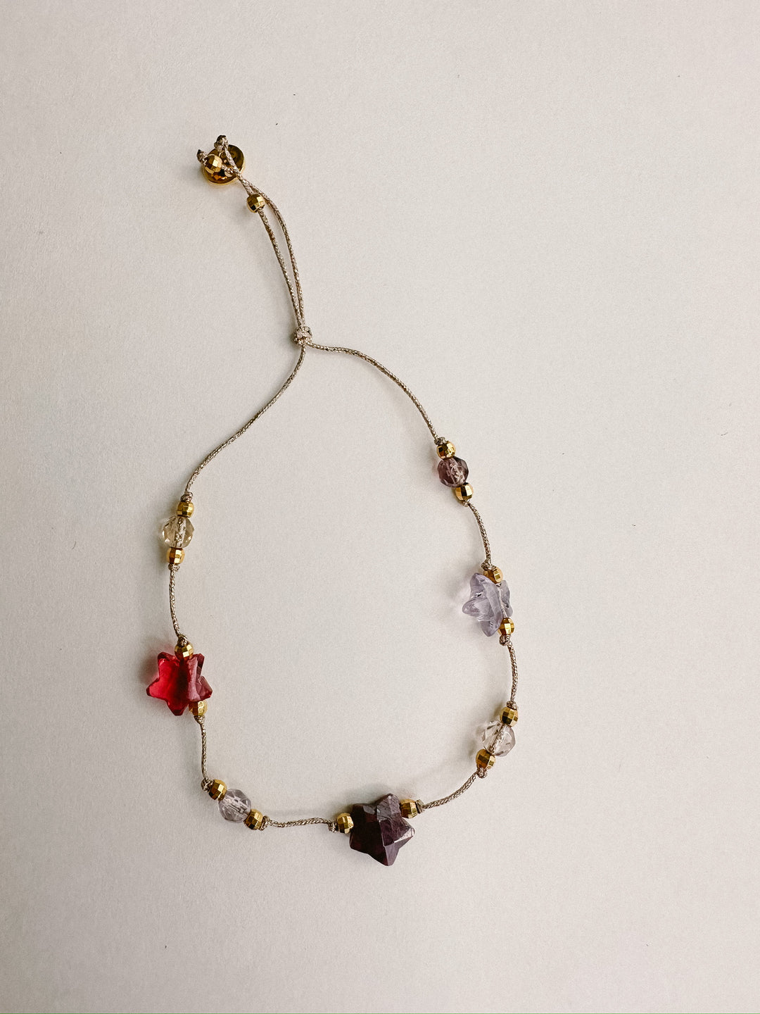Martha Gemstone Bracelet - Three Stars Ruby