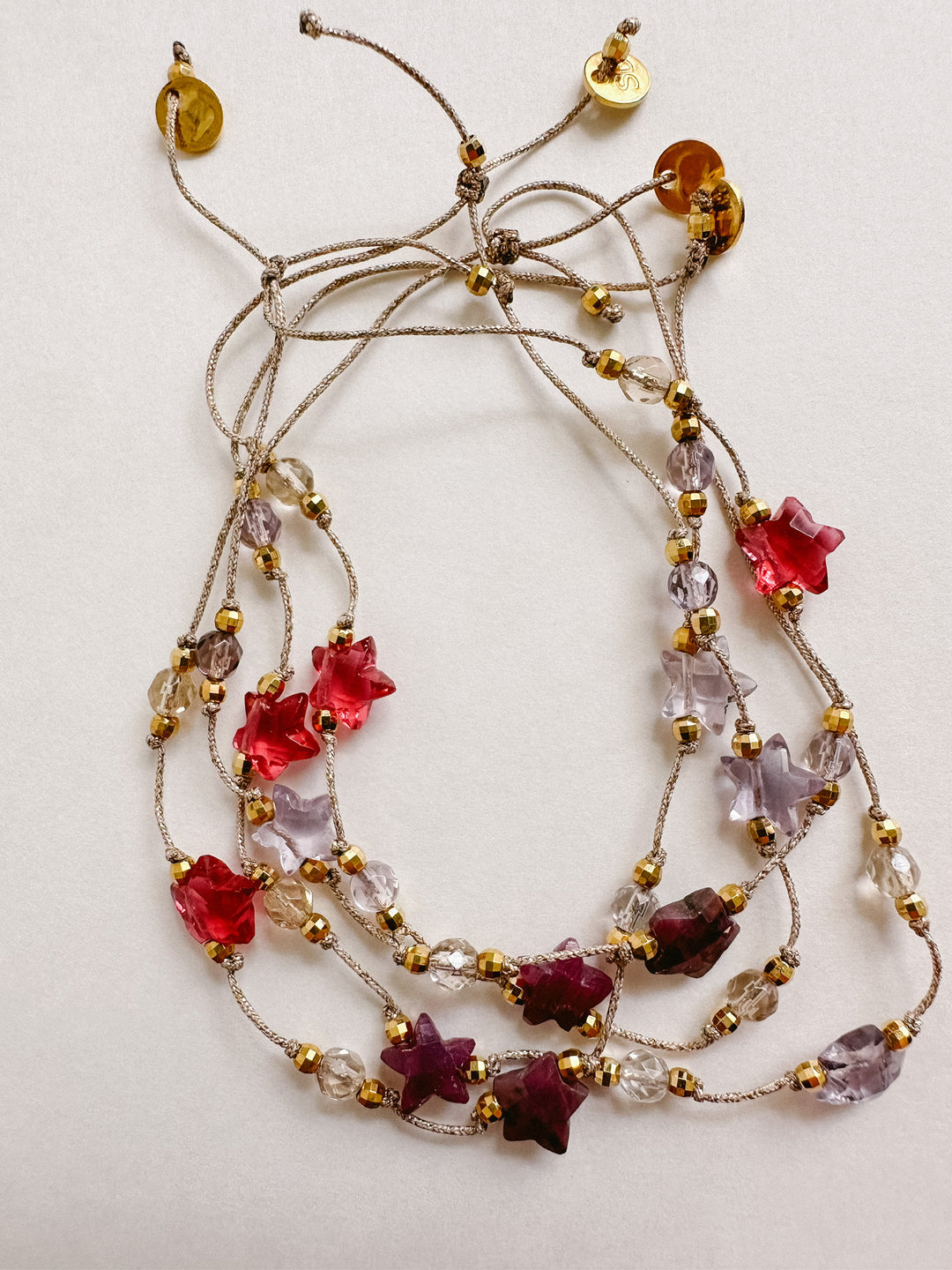 Martha Gemstone Bracelet - Three Stars Ruby