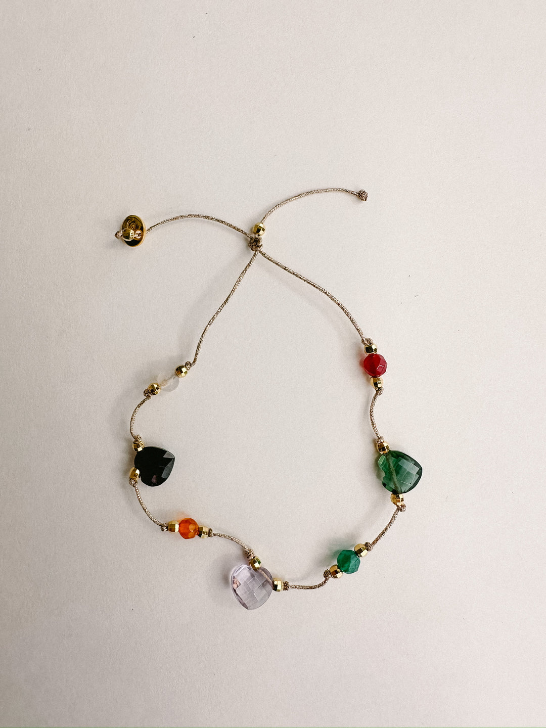 Martha Gemstone Bracelet - Three Hearts Green Tourmaline