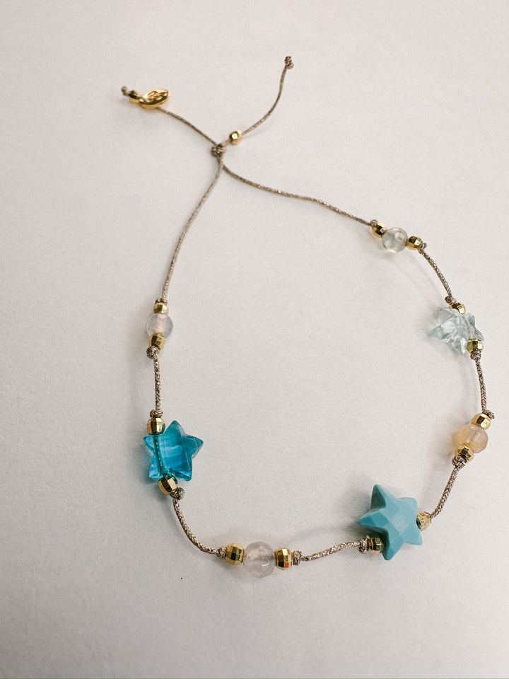 Martha Gemstone Bracelet - Three Stars Turquoise