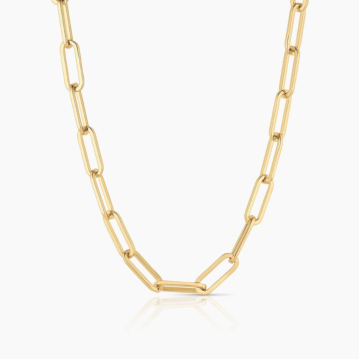Allegra Necklace - Extra Chunky Paperclip Necklace