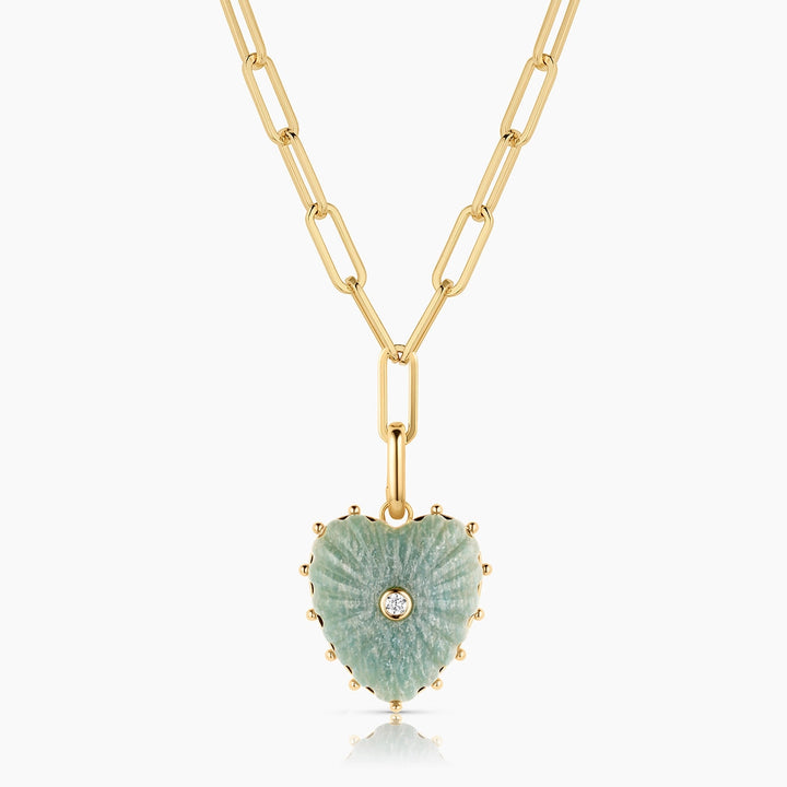 Malene Amazonite Clip Necklace