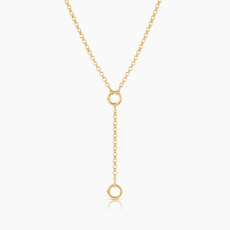 Vienna Rolo Charm Lariat Necklace