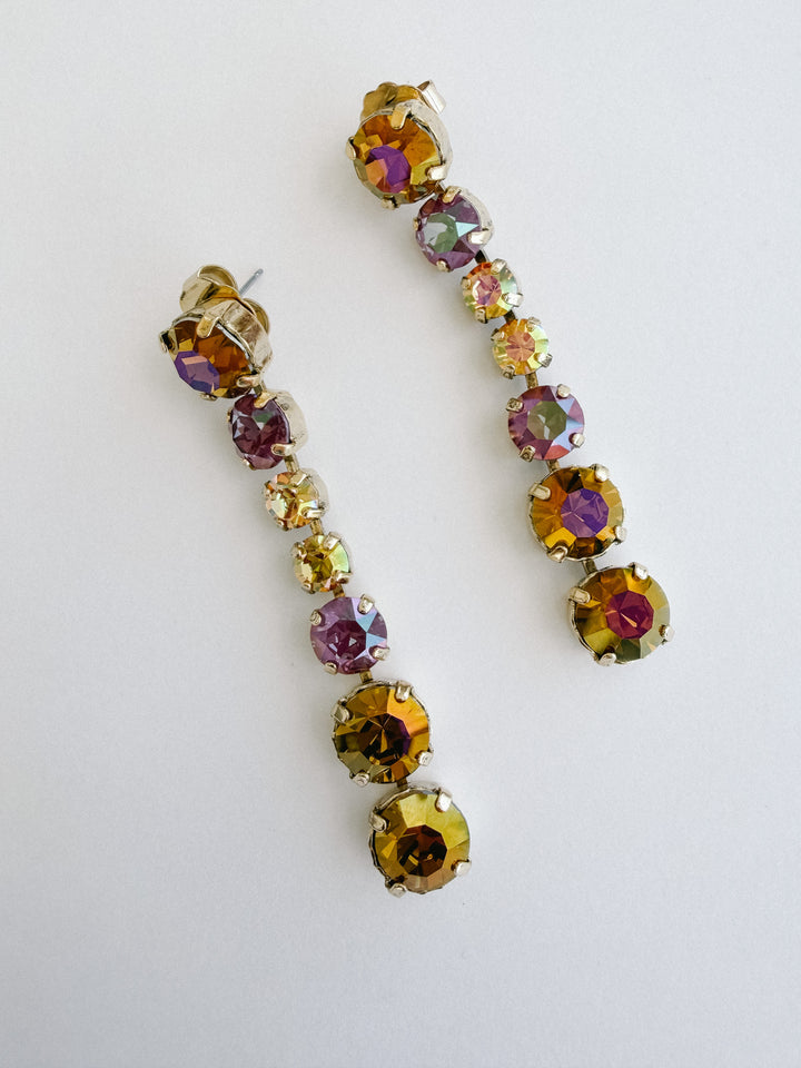 Collins Earrings Maroon