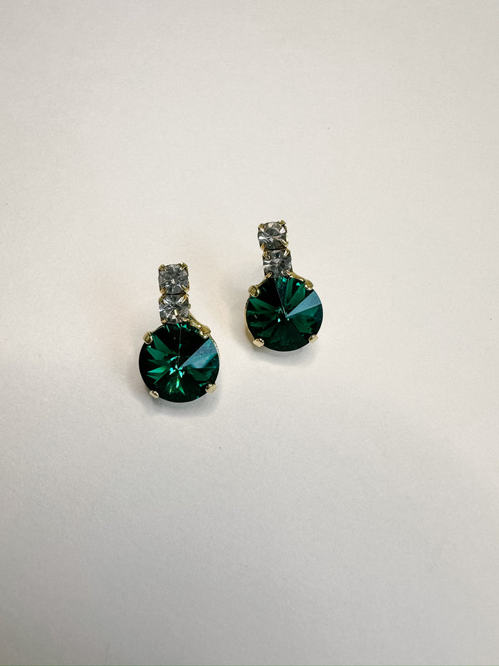 Dee Earrings in Emerald