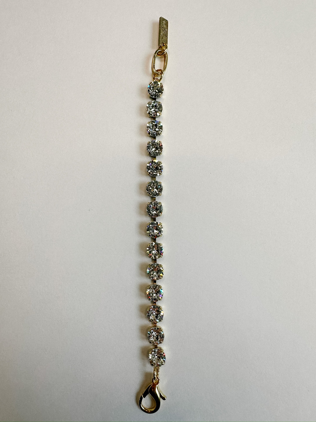 Izzy Crystal Bracelet - Antique Gold Clear