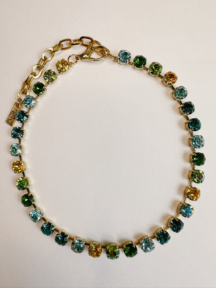 Oakland Crystal Necklace - Bohemian Sea Mix