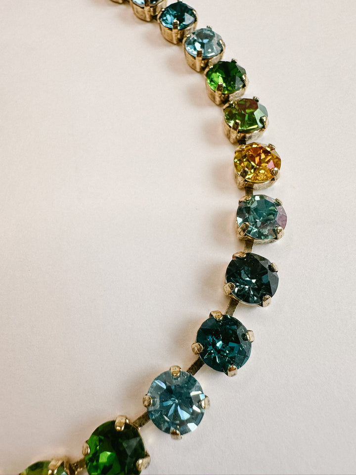 Oakland Crystal Necklace - Bohemian Sea Mix