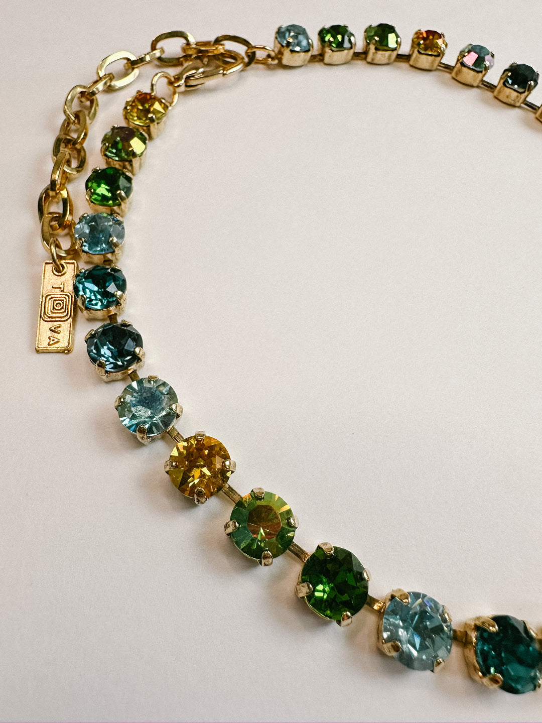 Oakland Crystal Necklace - Bohemian Sea Mix