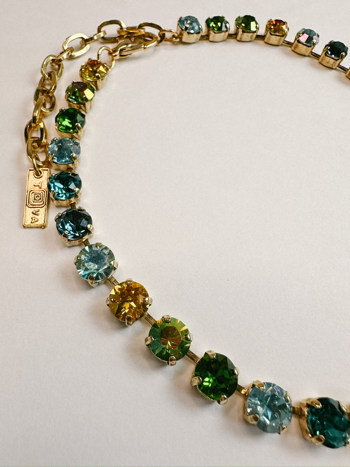 Oakland Crystal Necklace - Bohemian Sea Mix