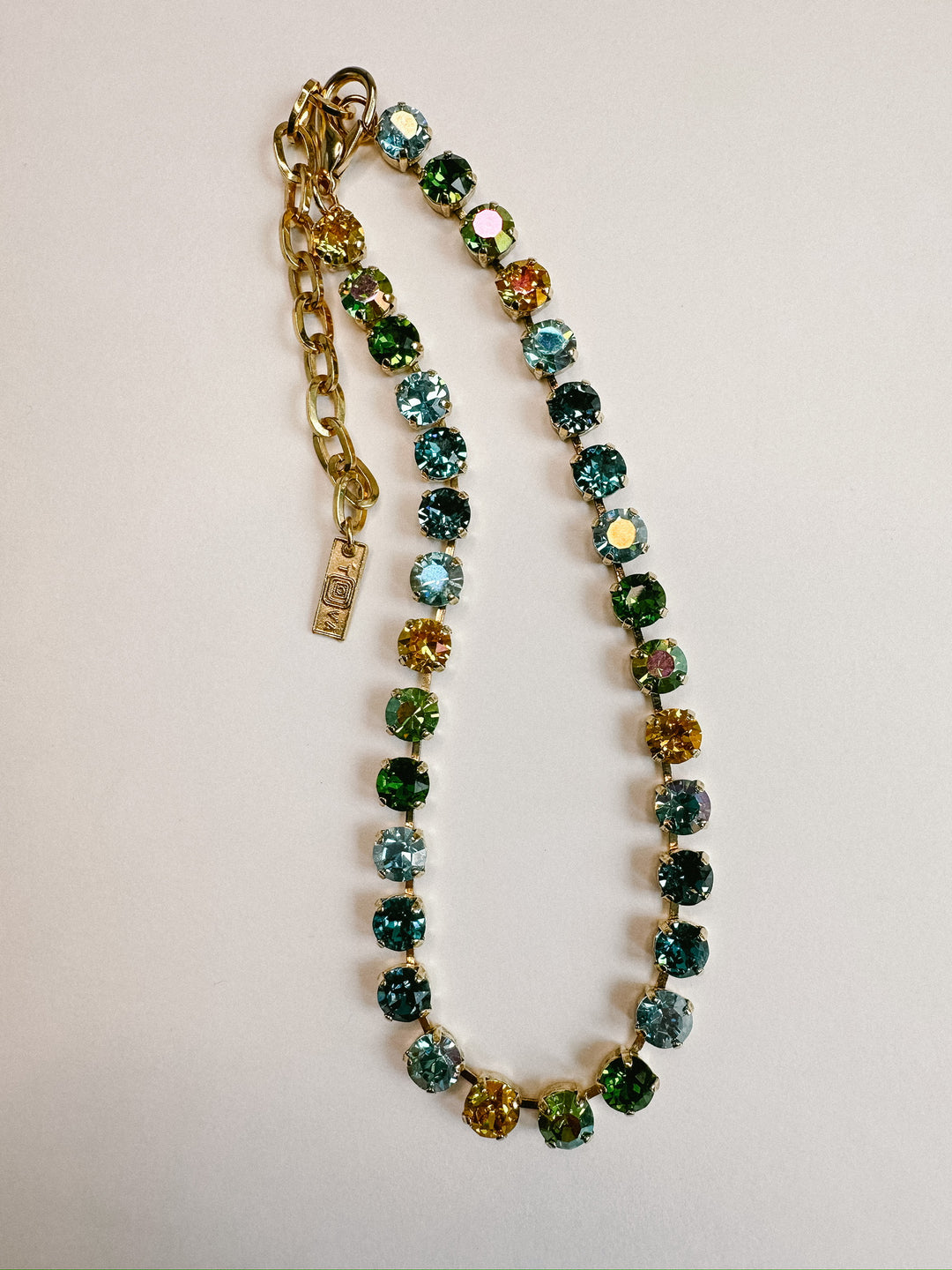 Oakland Crystal Necklace - Bohemian Sea Mix