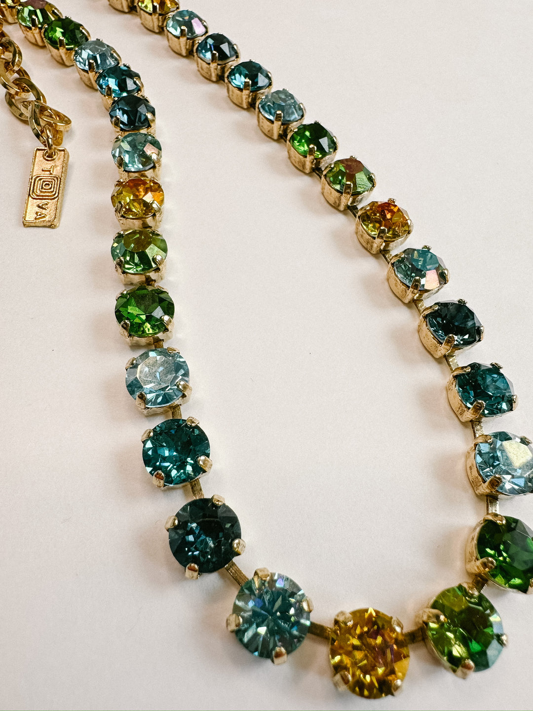 Oakland Crystal Necklace - Bohemian Sea Mix