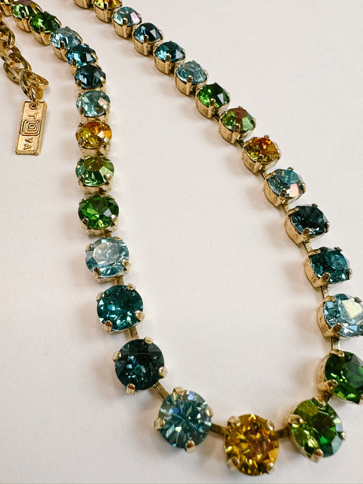 Oakland Crystal Necklace - Bohemian Sea Mix