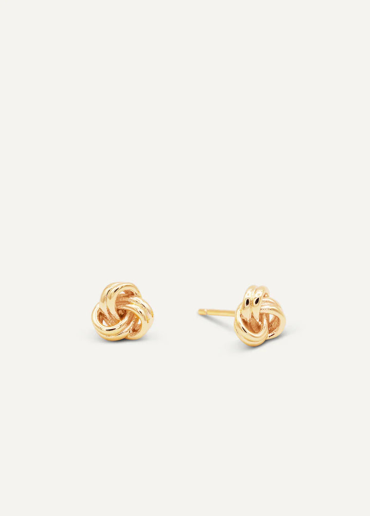 Twisted Gold Knot Studs