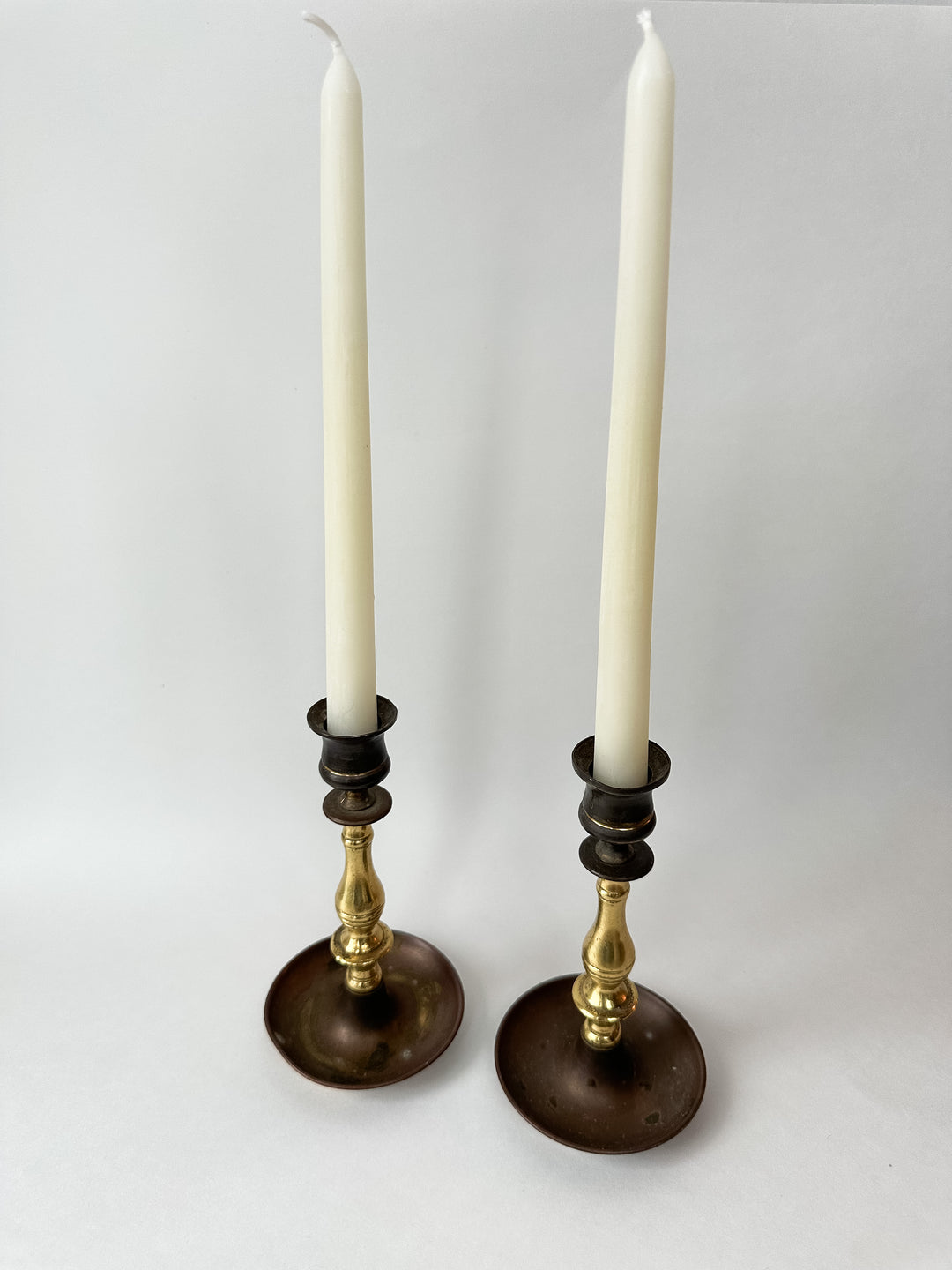 Vintage Brass Candlestick Holders