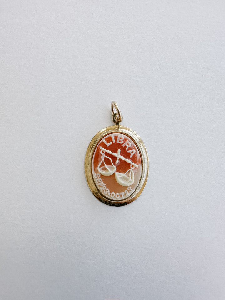 Vintage Cameo Zodiac Charms