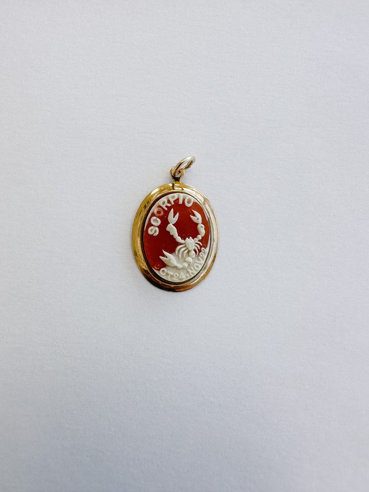Vintage Cameo Zodiac Charms