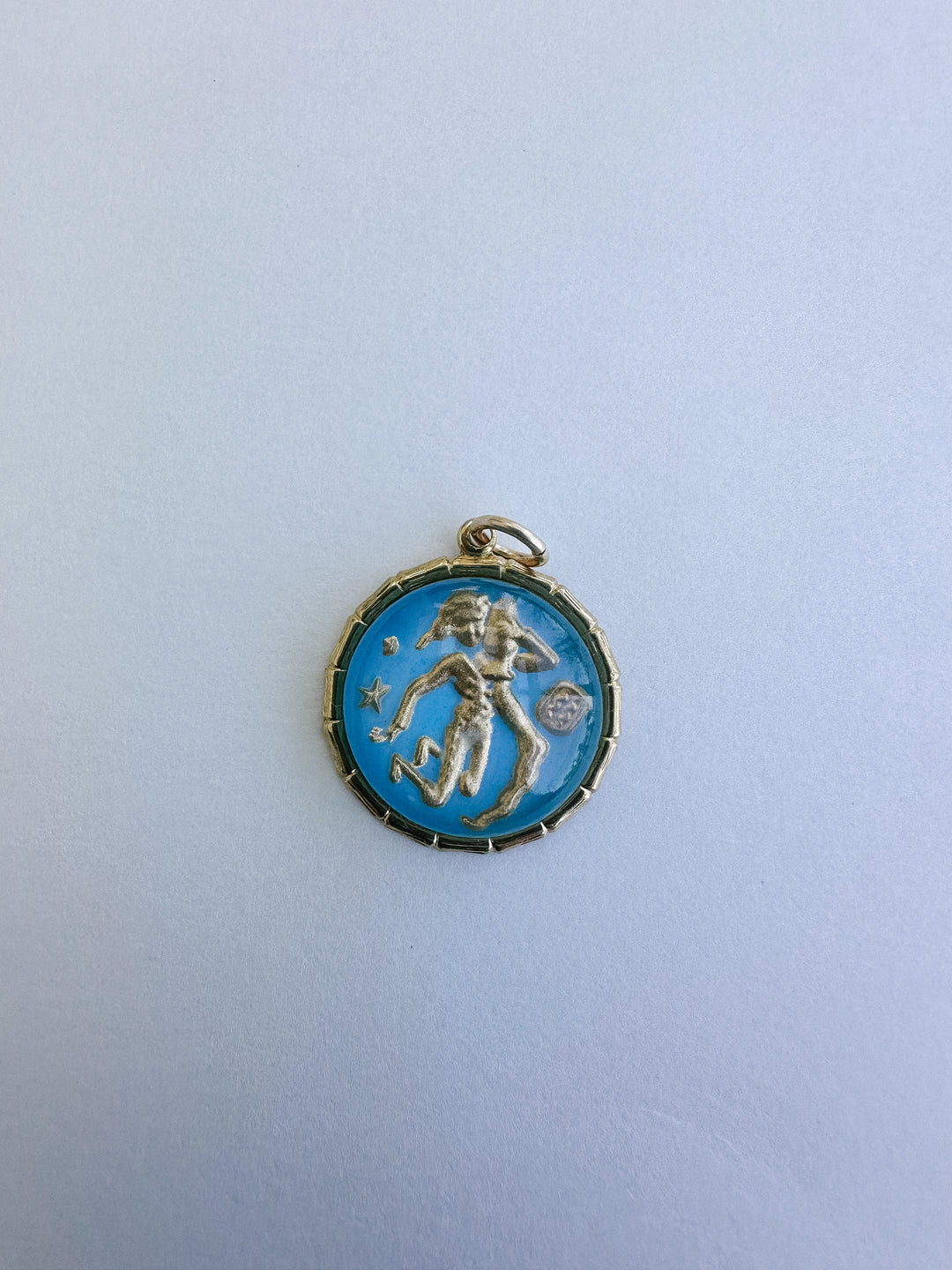 Vintage Glass Zodiac Charms - Medium