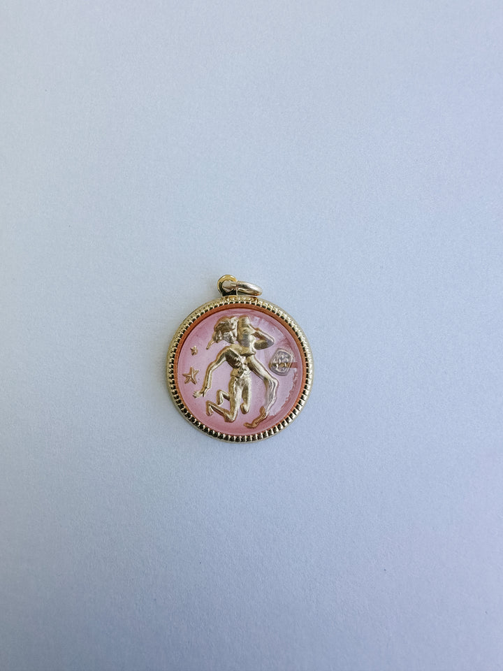 Vintage Glass Zodiac Charms - Medium