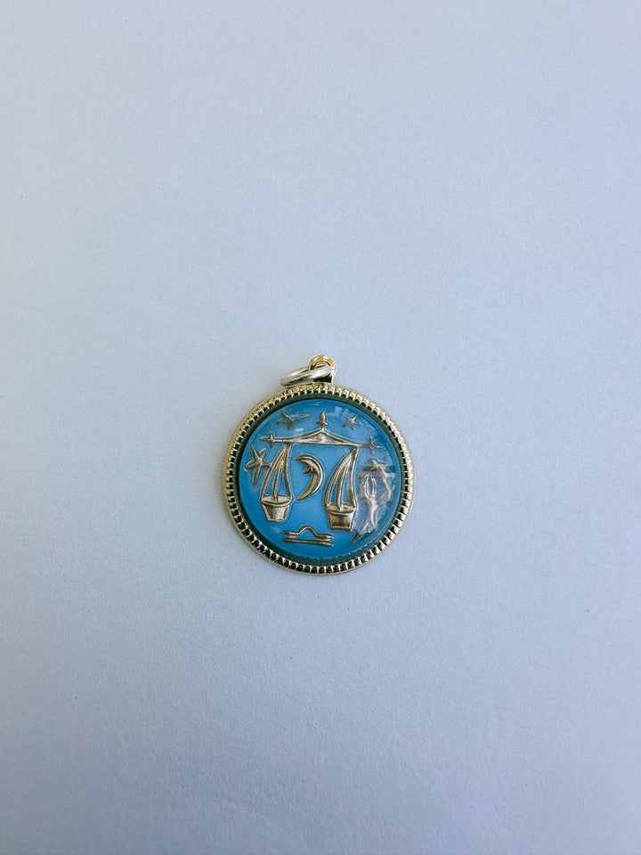 Vintage Glass Zodiac Charms - Medium