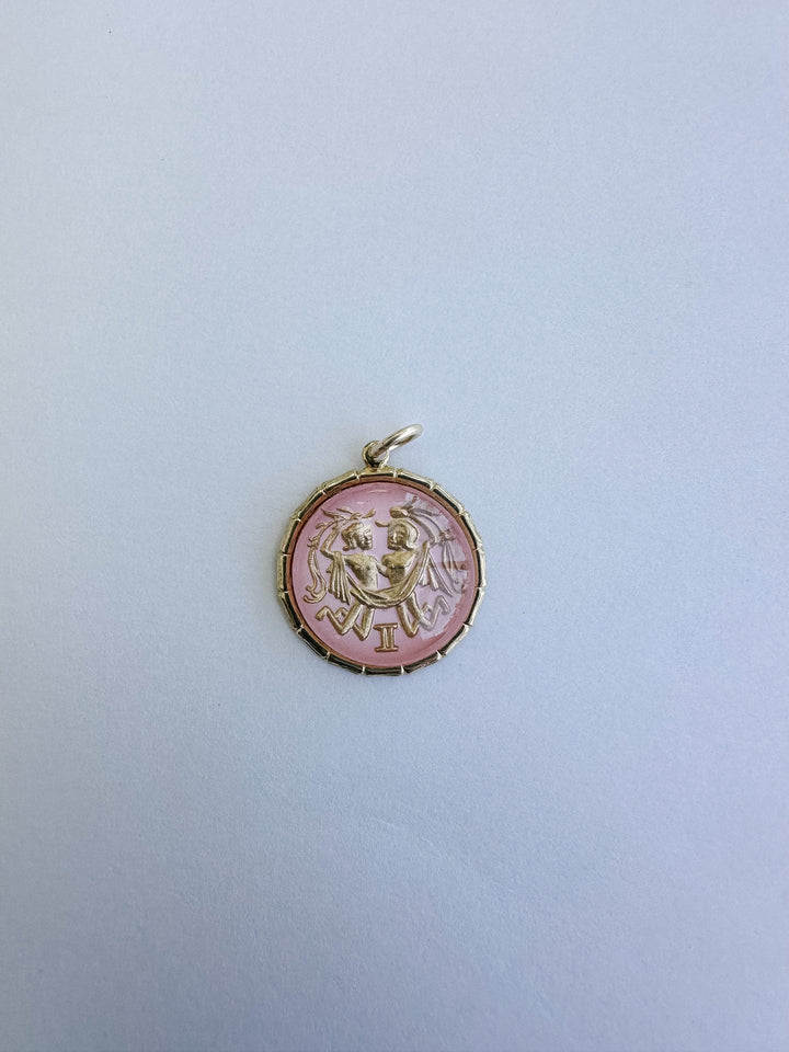 Vintage Glass Zodiac Charms - Medium