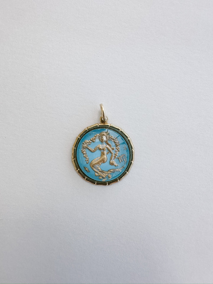 Vintage Glass Zodiac Charms - Medium