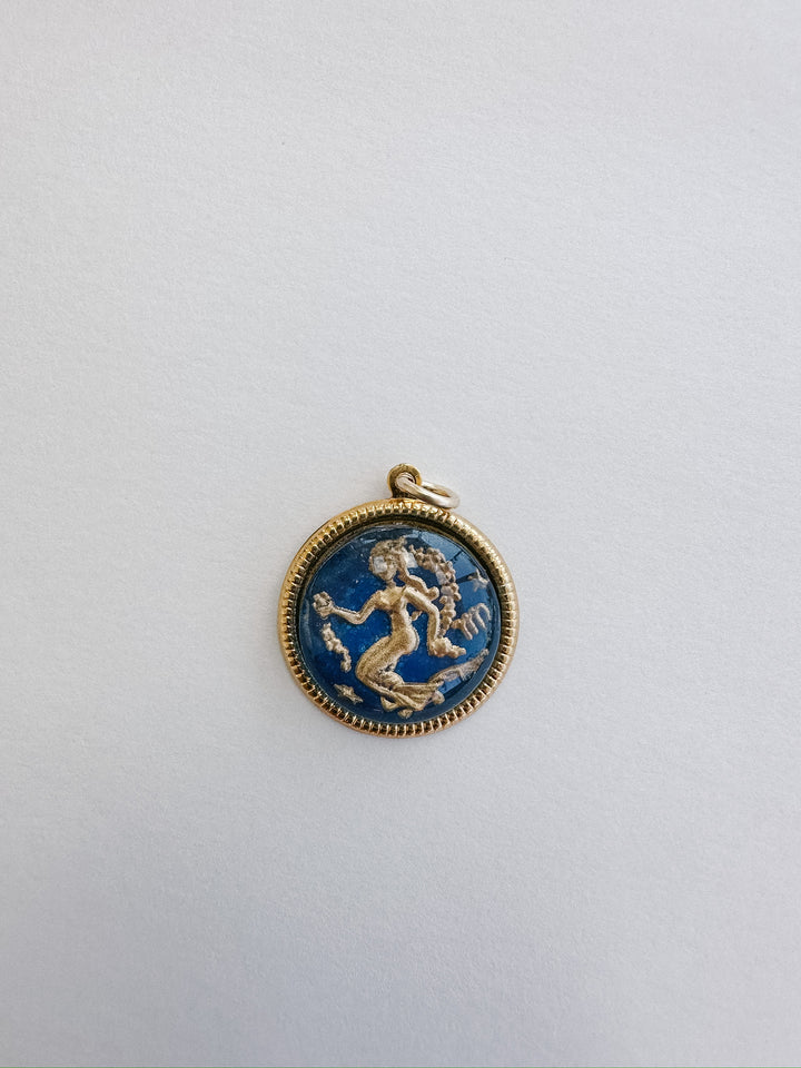 Vintage Glass Zodiac Charms - Medium