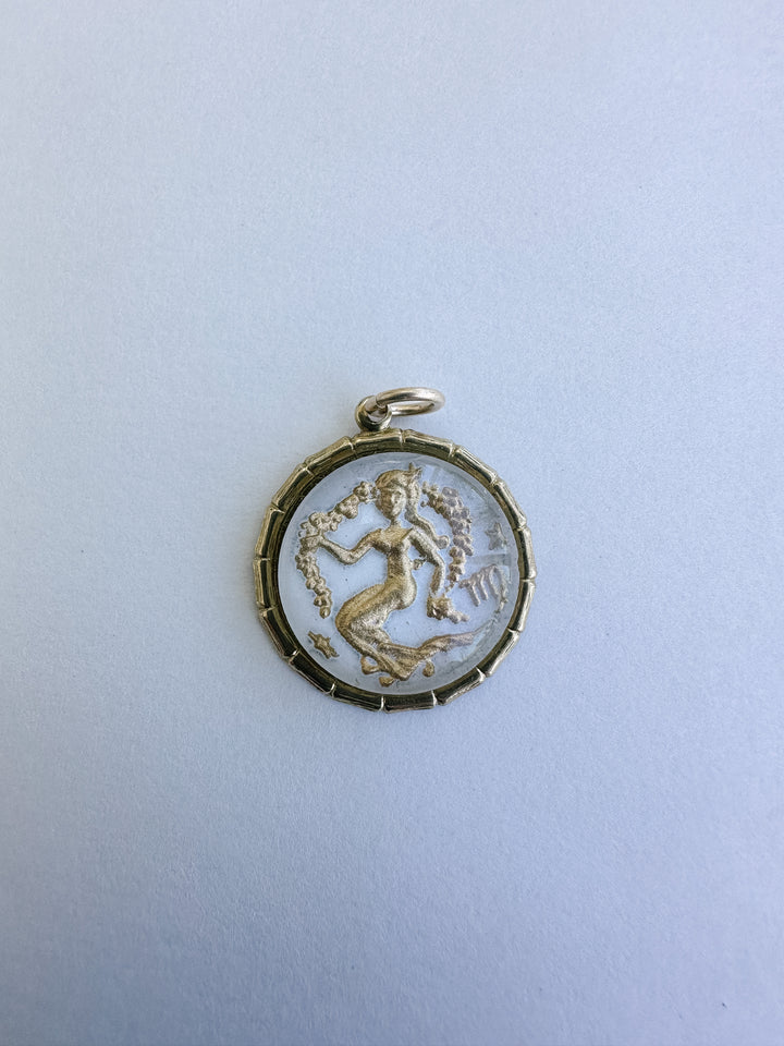 Vintage Glass Zodiac Charms - Medium