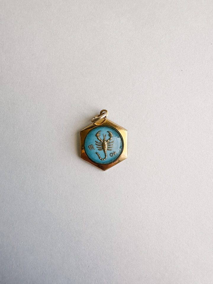 Vintage Glass Zodiac Charms - Small
