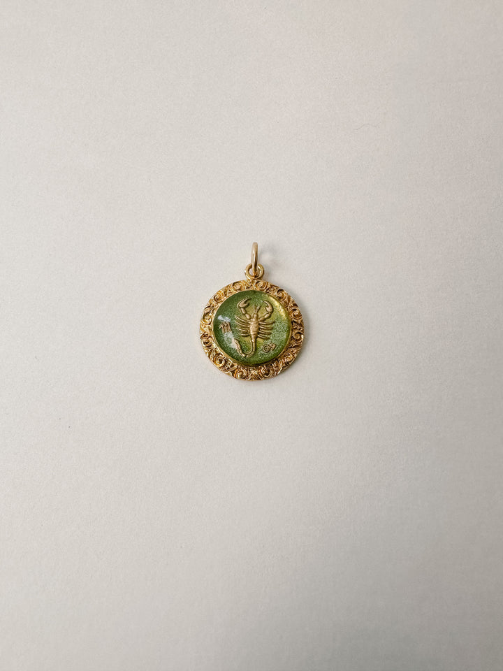 Vintage Glass Zodiac Charms - Small