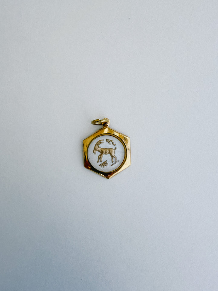 Vintage Glass Zodiac Charms - Small