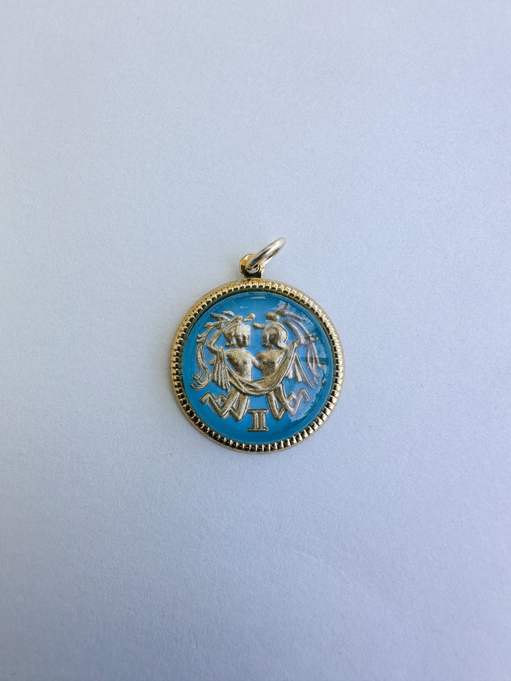 Vintage Glass Zodiac Charms - Medium