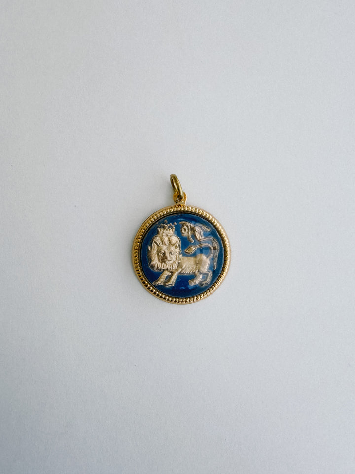 Vintage Glass Zodiac Charms - Medium
