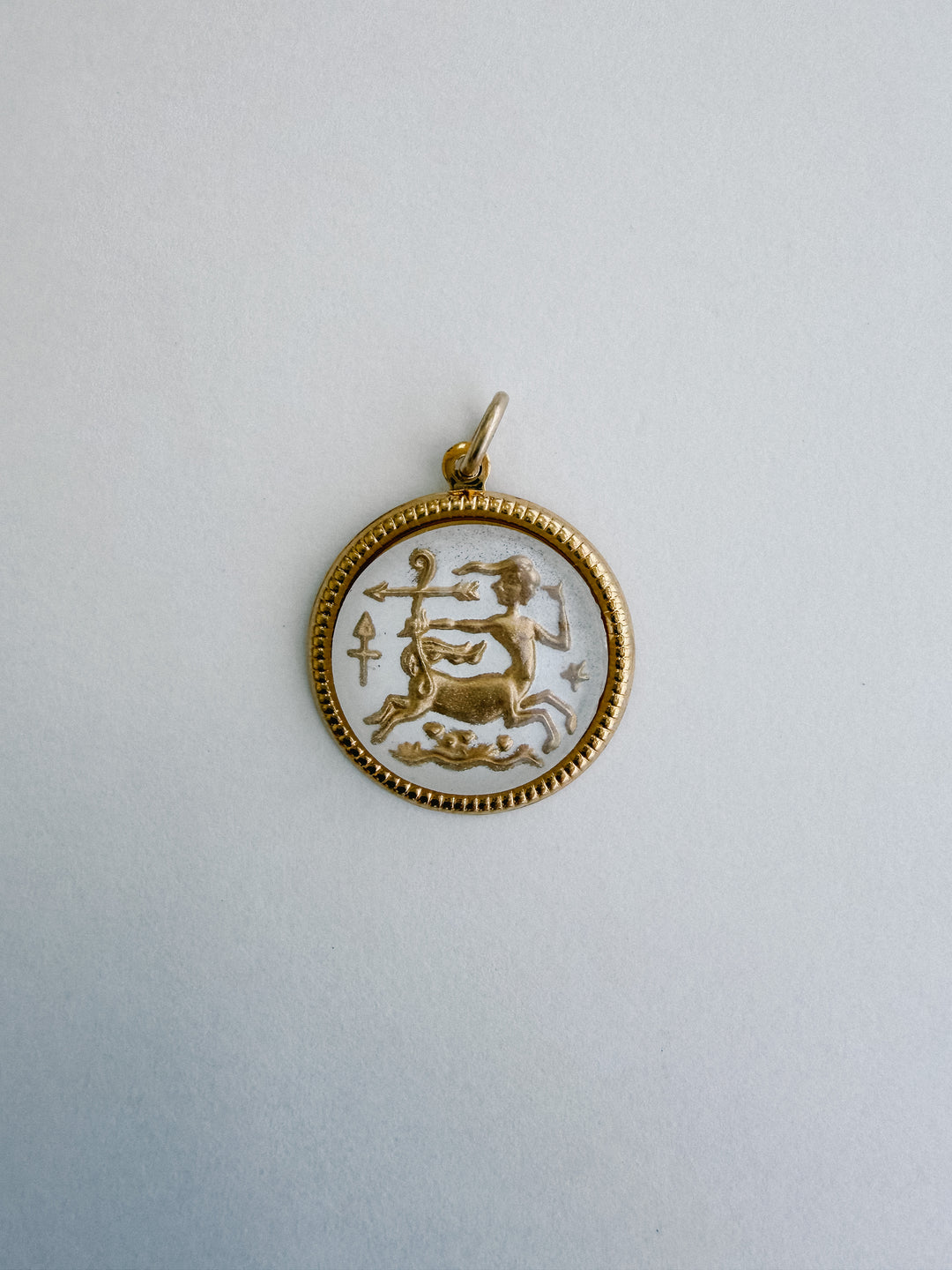 Vintage Glass Zodiac Charms - Medium