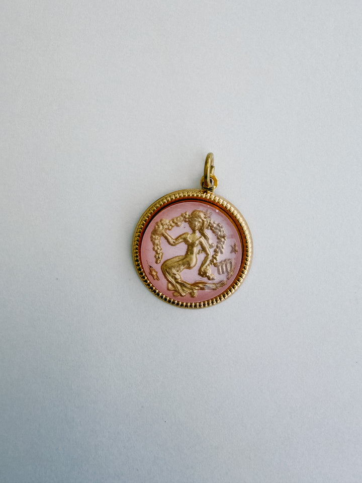 Vintage Glass Zodiac Charms - Medium