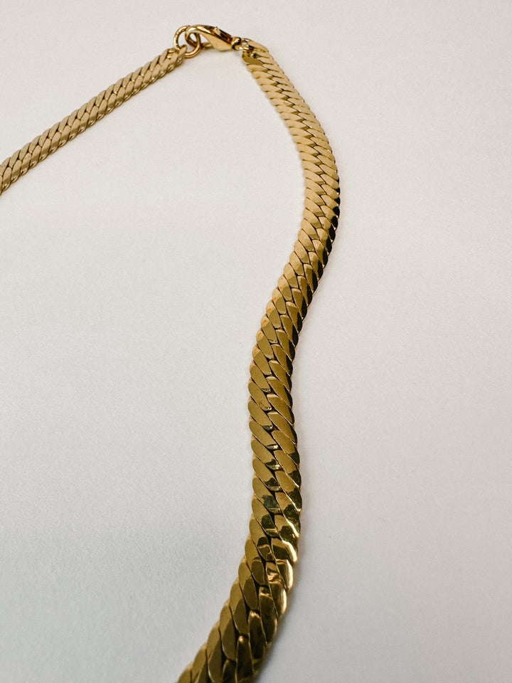 Vintage 18" Long Gold Plated Necklace