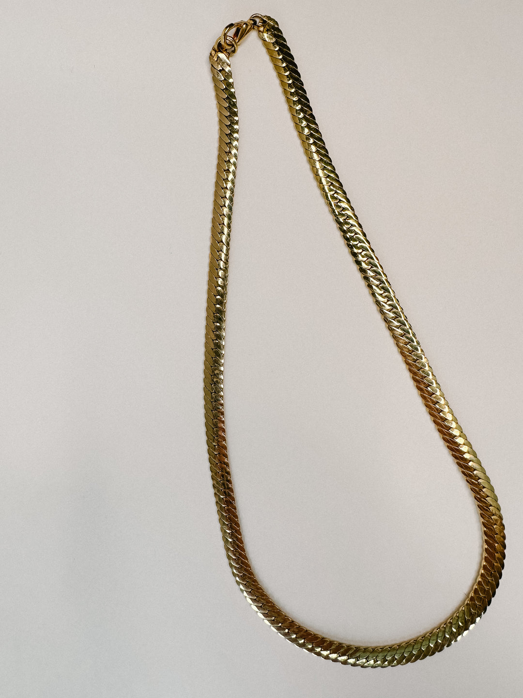 Vintage 18" Long Gold Plated Necklace