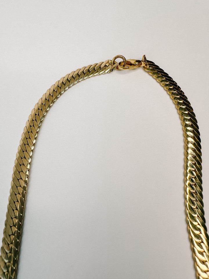 Vintage 18" Long Gold Plated Necklace