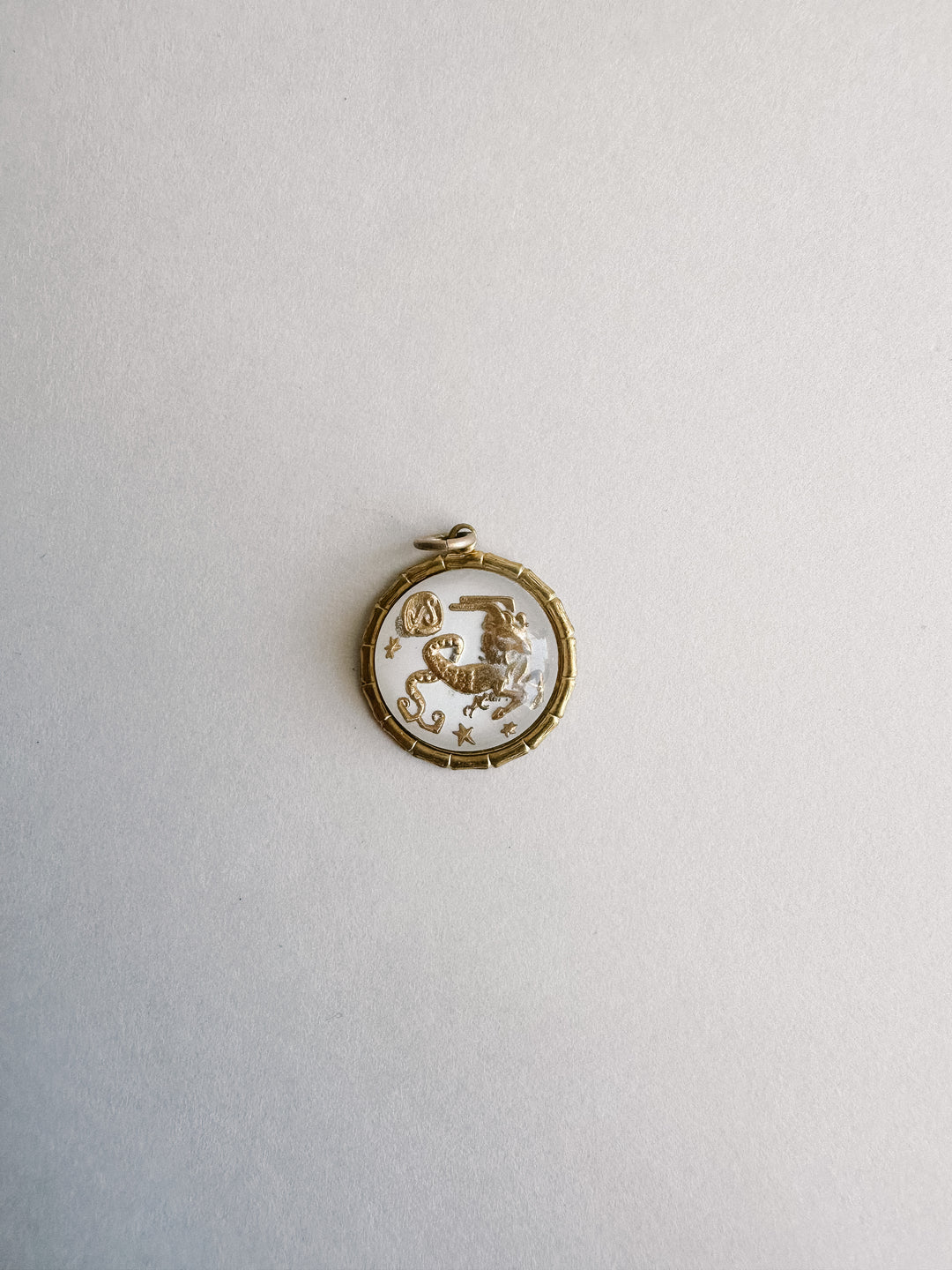 Vintage Glass Zodiac Charms - Medium