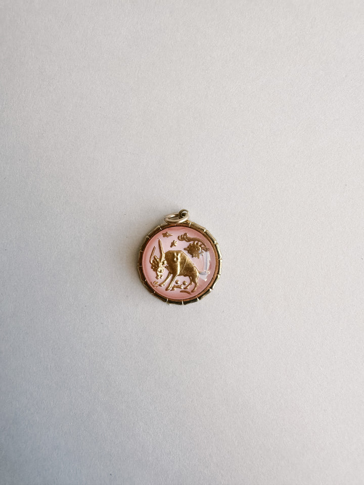 Vintage Glass Zodiac Charms - Medium