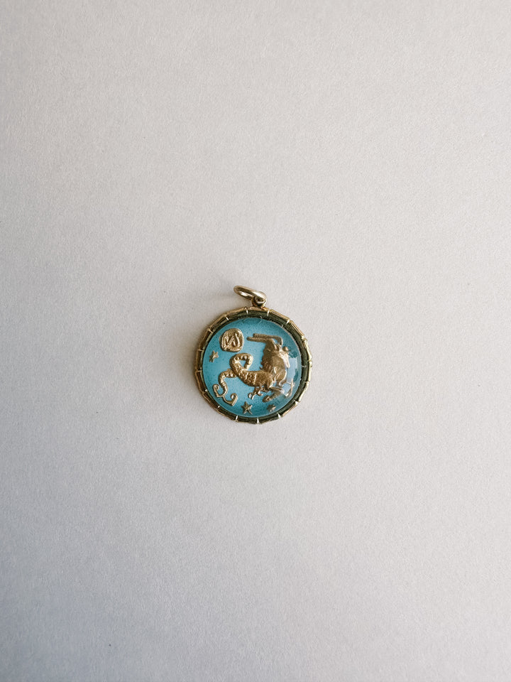 Vintage Glass Zodiac Charms - Medium