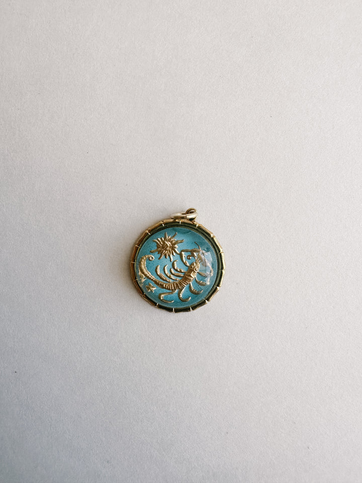 Vintage Glass Zodiac Charms - Medium