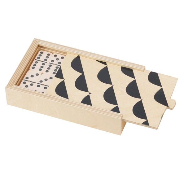 Domino Set - Curves Black/Natural