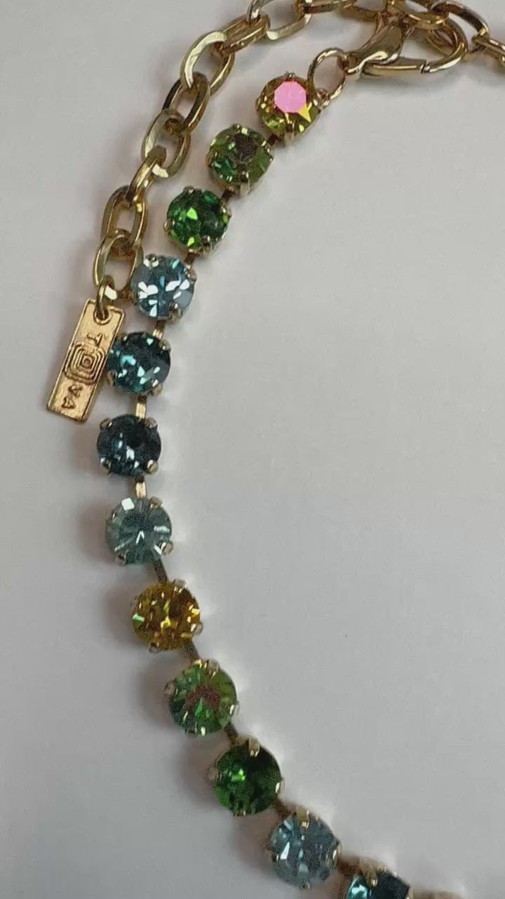 Oakland Crystal Necklace - Bohemian Sea Mix